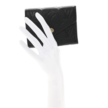 LOUIS VUITTON Empreinte Victorine Wallet Black