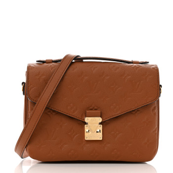 LOUIS VUITTON Empreinte Pochette Metis Cognac