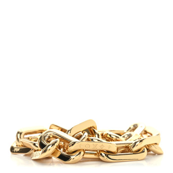 LOUIS VUITTON Metal Coussin Chain Strap Gold