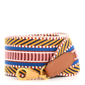 HERMES Toile Swift 50mm Sangle Cavale Shoulder Strap Multicolor