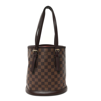 LOUIS VUITTON Damier Ebene Marais Bucket 23