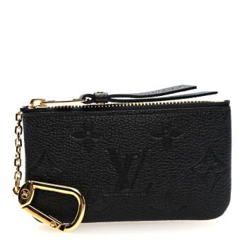LOUIS VUITTON Empreinte Monogram Giant Key Pouch Black