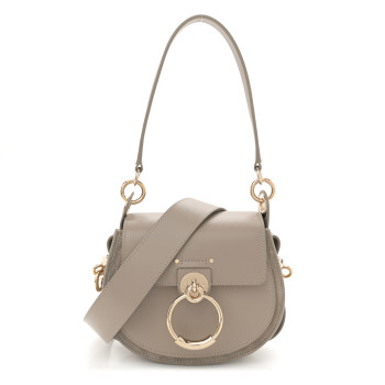 CHLOE Calfskin Small Tess Bag Motty Grey