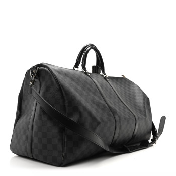 LOUIS VUITTON Damier Graphite Keepall Bandouliere 55