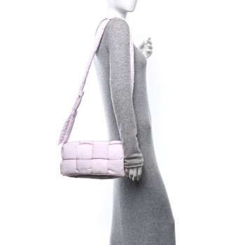 BOTTEGA VENETA Nylon Intrecciato Padded Tech Cassette Bag Bliss Washed