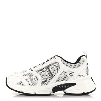 CHRISTIAN DIOR Technical Mesh Dior Chrono Sneakers 37 White Black