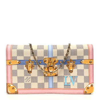 LOUIS VUITTON Damier Azur Summer Trunks Pochette Weekend