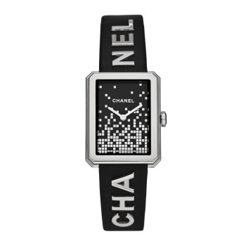 CHANEL Stainless Steel Calfskin 27mm Boy-Friend Wanted de Chanel Quartz Watch Black