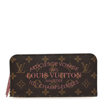 LOUIS VUITTON Monogram Articles de Voyage Ikat Insolite Wallet Rose Velours
