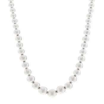 TIFFANY Sterling Silver HardWear Graduated Ball Necklace