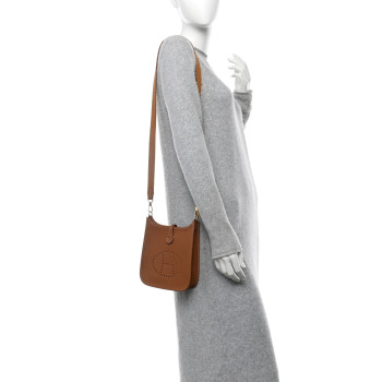 HERMES Taurillon Clemence Evelyne TPM Gold