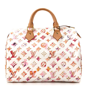 LOUIS VUITTON Watercolor Aquarelle Speedy 30 White