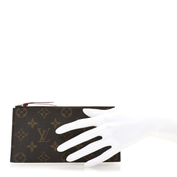 LOUIS VUITTON Monogram Felicie Chain Wallet Zippered Insert Fuchsia