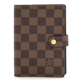 LOUIS VUITTON Damier Ebene Small Ring Agenda Cover