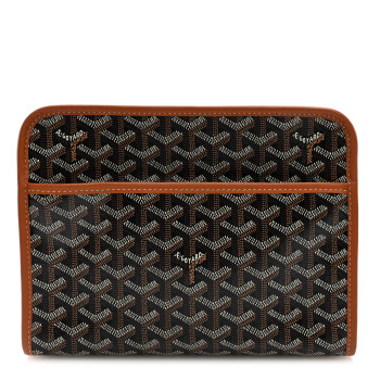 GOYARD Goyardine Jouvence MM Toiletry Pouch Black Gold