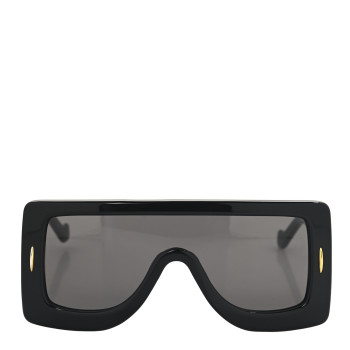 LOEWE Acetate Anagram Shield Sunglasses LW40104I Black