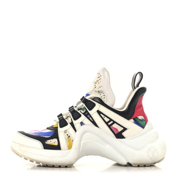 LOUIS VUITTON Calfskin Monogram LV Archlight Sneakers 39 Multicolor White