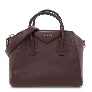 GIVENCHY Sugar Goatskin Small Antigona Oxblood
