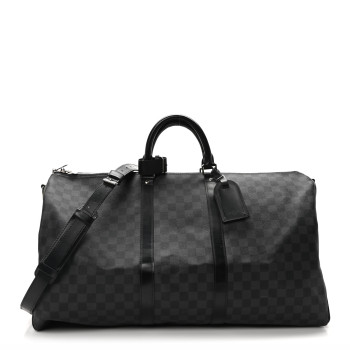 LOUIS VUITTON Damier Graphite Keepall Bandouliere 55