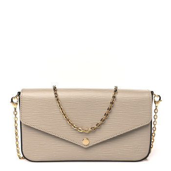LOUIS VUITTON Epi Felicie Pochette Chain Wallet Galet