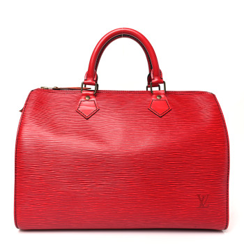 LOUIS VUITTON Epi Speedy 30 Castillan Red