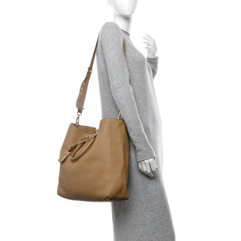 PRADA Vitello Daino Shopping Tote Sughero