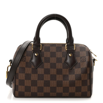 LOUIS VUITTON Damier Ebene Speedy Bandouliere 20