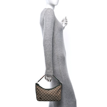 GUCCI Monogram Medium Pop Hobo Dark Brown