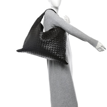 BOTTEGA VENETA Calfskin Intrecciato Large Hop Fondant