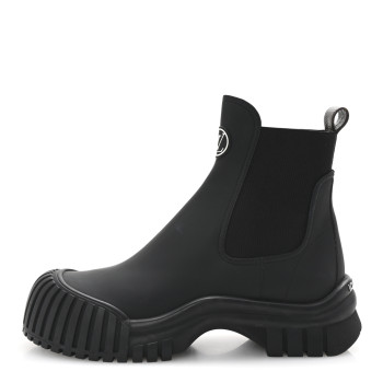 LOUIS VUITTON Calfskin Ruby Flat Ankle Boots 39 Black
