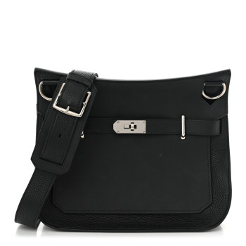 HERMES Taurillon Clemence Swift Jypsiere 31 Black