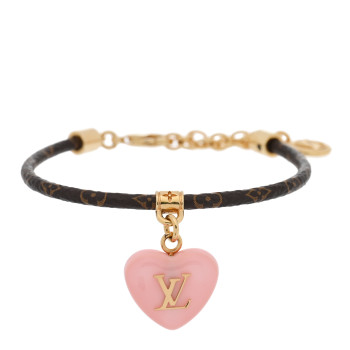 LOUIS VUITTON Monogram LV Sweetheart Bracelet Pink