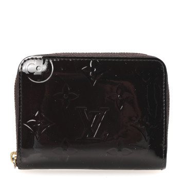 LOUIS VUITTON Vernis Zippy Coin Purse Amarante