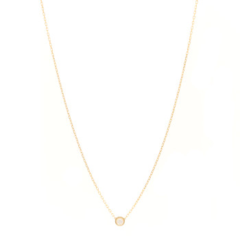 CARTIER 18K Yellow Gold Diamond LM D'Amour Pendant Necklace