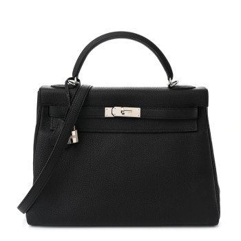 HERMES Togo Kelly Retourne 32 Black