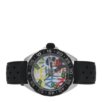 TAG HEUER Stainless Steel Rubber 41mm Formula 1 Monopoly Quartz Watch White WAZ1119