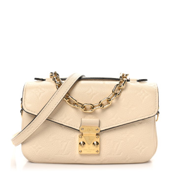 LOUIS VUITTON Empreinte Pochette Metis East West Cream