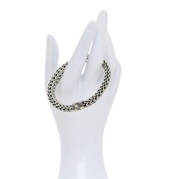 JOHN HARDY Sterling Silver 18K Yellow Gold 10mm Jaisalmer Classic Chain Dot Bracelet