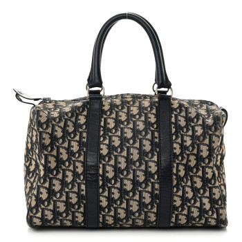 CHRISTIAN DIOR Monogram Boston Navy Blue