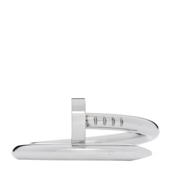 CARTIER 18K White Gold Juste Un Clou Ring 60 9