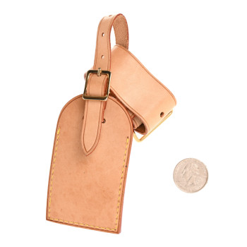LOUIS VUITTON Vachetta Luggage Tag and Loop Set