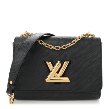 LOUIS VUITTON Epi Twist Shoulder Bag MM Black LOUIS VUITTON Epi Twist Shoulder Bag MM Black