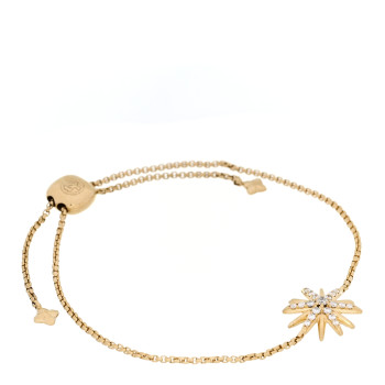 DAVID YURMAN 18K Yellow Gold Diamond Starburst Station Chain Bracelet
