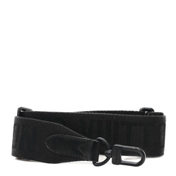 LOUIS VUITTON Jacquard Canvas Keepall Bandouliere Adjustable Shoulder Strap Black