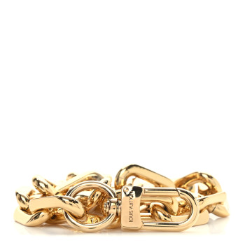 LOUIS VUITTON Metal Coussin Chain Strap Gold