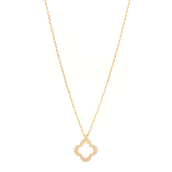 VAN CLEEF & ARPELS 18K Yellow Gold Byzantine Alhambra Pendant Necklace
