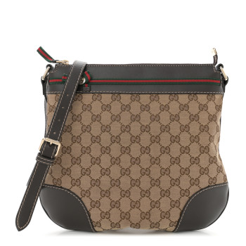 GUCCI Monogram Mayfair Messenger Brown