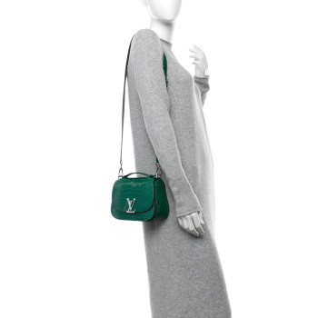 LOUIS VUITTON Shiny Alligator Vivienne NM Green