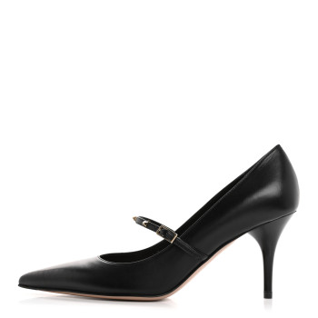 VALENTINO GARAVANI Nappa Rockstud Wispy Mary Jane 80mm Pumps 35.5 Black