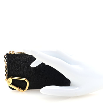 LOUIS VUITTON Empreinte Monogram Giant Key Pouch Black